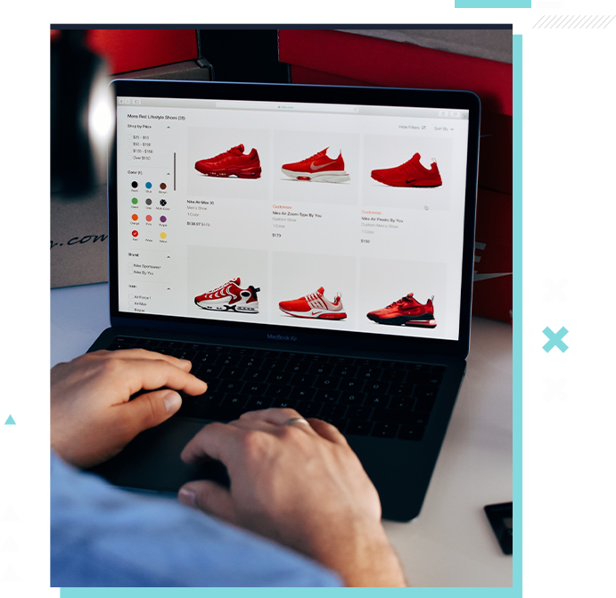 ecommerce marketing for red shoes