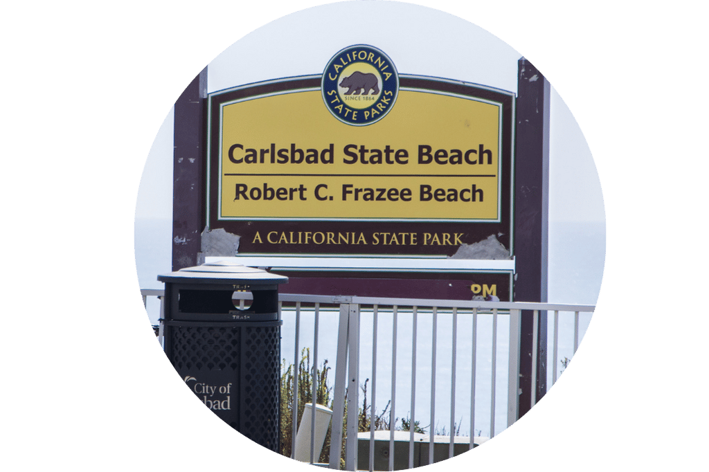 Carlsbad State Beach Sign