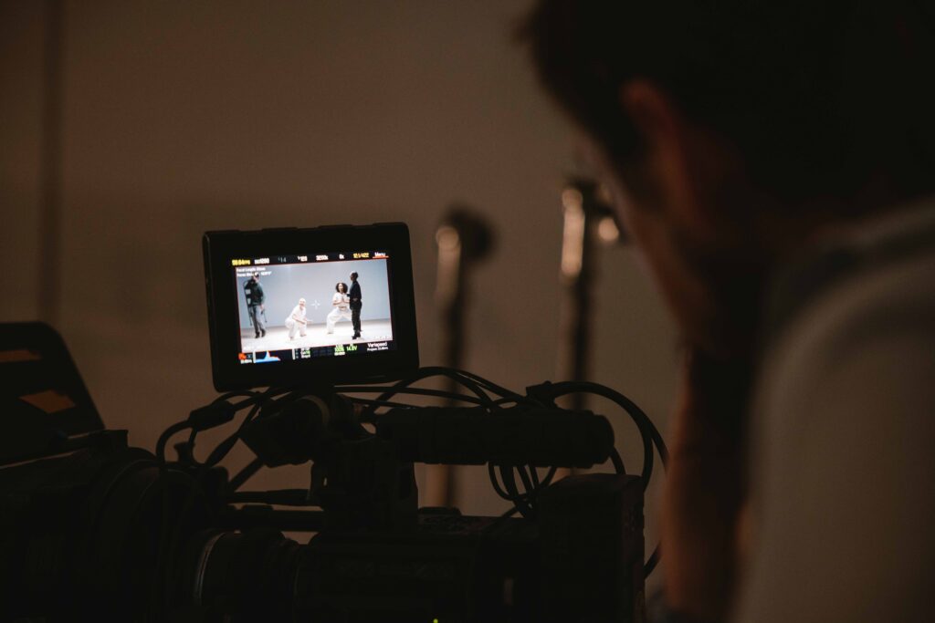 Camera setup for a retail and ecommerce product video production.